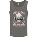 Race the Rain Biker Mens Vest Tank Top Charcoal