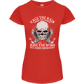 Race the Rain Biker Womens Petite Cut T-Shirt Red