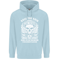 Race the Wind Biker Motorcycle Motorbike Childrens Kids Hoodie Light Blue