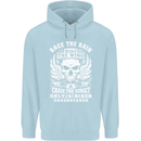Race the Wind Biker Motorcycle Motorbike Childrens Kids Hoodie Light Blue
