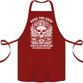 Race the Wind Biker Motorcycle Motorbike Cotton Apron 100% Organic Maroon
