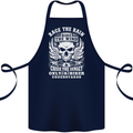 Race the Wind Biker Motorcycle Motorbike Cotton Apron 100% Organic Navy Blue