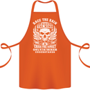 Race the Wind Biker Motorcycle Motorbike Cotton Apron 100% Organic Orange