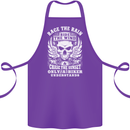 Race the Wind Biker Motorcycle Motorbike Cotton Apron 100% Organic Purple