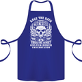 Race the Wind Biker Motorcycle Motorbike Cotton Apron 100% Organic Royal Blue