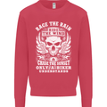 Race the Wind Biker Motorcycle Motorbike Kids Sweatshirt Jumper Heliconia
