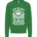 Race the Wind Biker Motorcycle Motorbike Kids Sweatshirt Jumper Irish Green