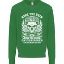 Race the Wind Biker Motorcycle Motorbike Kids Sweatshirt Jumper Irish Green