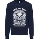 Race the Wind Biker Motorcycle Motorbike Kids Sweatshirt Jumper Navy Blue