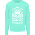 Race the Wind Biker Motorcycle Motorbike Kids Sweatshirt Jumper Peppermint