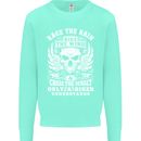 Race the Wind Biker Motorcycle Motorbike Kids Sweatshirt Jumper Peppermint