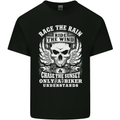 Race the Wind Biker Motorcycle Motorbike Kids T-Shirt Childrens Black