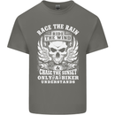 Race the Wind Biker Motorcycle Motorbike Kids T-Shirt Childrens Charcoal