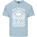 Race the Wind Biker Motorcycle Motorbike Kids T-Shirt Childrens Light Blue