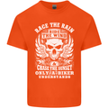 Race the Wind Biker Motorcycle Motorbike Kids T-Shirt Childrens Orange