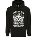 Race the Wind Biker Motorcycle Motorbike Mens 80% Cotton Hoodie Black