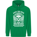 Race the Wind Biker Motorcycle Motorbike Mens 80% Cotton Hoodie Irish Green