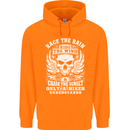 Race the Wind Biker Motorcycle Motorbike Mens 80% Cotton Hoodie Orange