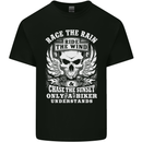 Race the Wind Biker Motorcycle Motorbike Mens Cotton T-Shirt Tee Top Black
