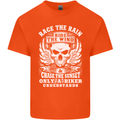 Race the Wind Biker Motorcycle Motorbike Mens Cotton T-Shirt Tee Top Orange