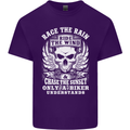 Race the Wind Biker Motorcycle Motorbike Mens Cotton T-Shirt Tee Top Purple