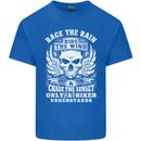 Race the Wind Biker Motorcycle Motorbike Mens Cotton T-Shirt Tee Top Royal Blue