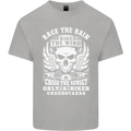 Race the Wind Biker Motorcycle Motorbike Mens Cotton T-Shirt Tee Top Sports Grey