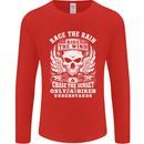 Race the Wind Biker Motorcycle Motorbike Mens Long Sleeve T-Shirt Red
