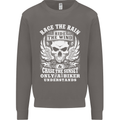 Race the Wind Biker Motorcycle Motorbike Mens Sweatshirt Jumper Charcoal