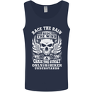Race the Wind Biker Motorcycle Motorbike Mens Vest Tank Top Navy Blue