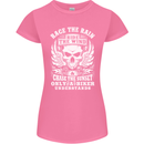 Race the Wind Biker Motorcycle Motorbike Womens Petite Cut T-Shirt Azalea