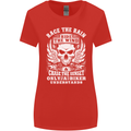 Race the Wind Biker Motorcycle Motorbike Womens Wider Cut T-Shirt Red