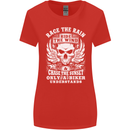 Race the Wind Biker Motorcycle Motorbike Womens Wider Cut T-Shirt Red