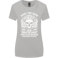 Race the Wind Biker Motorcycle Motorbike Womens Wider Cut T-Shirt Sports Grey