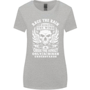 Race the Wind Biker Motorcycle Motorbike Womens Wider Cut T-Shirt Sports Grey