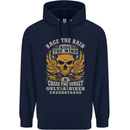 Race the Wind Motorbike Motorcycle Biker Childrens Kids Hoodie Navy Blue