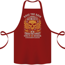 Race the Wind Motorbike Motorcycle Biker Cotton Apron 100% Organic Maroon
