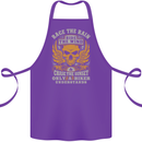 Race the Wind Motorbike Motorcycle Biker Cotton Apron 100% Organic Purple