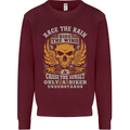 Race the Wind Motorbike Motorcycle Biker Kids Sweatshirt Jumper Maroon