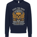 Race the Wind Motorbike Motorcycle Biker Kids Sweatshirt Jumper Navy Blue