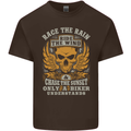 Race the Wind Motorbike Motorcycle Biker Kids T-Shirt Childrens Chocolate