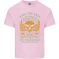Race the Wind Motorbike Motorcycle Biker Kids T-Shirt Childrens Light Pink