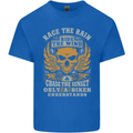 Race the Wind Motorbike Motorcycle Biker Kids T-Shirt Childrens Royal Blue