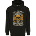 Race the Wind Motorbike Motorcycle Biker Mens 80% Cotton Hoodie Black