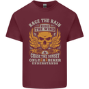 Race the Wind Motorbike Motorcycle Biker Mens Cotton T-Shirt Tee Top Maroon