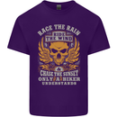 Race the Wind Motorbike Motorcycle Biker Mens Cotton T-Shirt Tee Top Purple