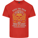 Race the Wind Motorbike Motorcycle Biker Mens Cotton T-Shirt Tee Top Red