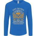 Race the Wind Motorbike Motorcycle Biker Mens Long Sleeve T-Shirt Royal Blue