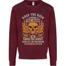 Race the Wind Motorbike Motorcycle Biker Mens Sweatshirt Jumper Maroon
