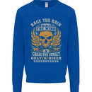 Race the Wind Motorbike Motorcycle Biker Mens Sweatshirt Jumper Royal Blue